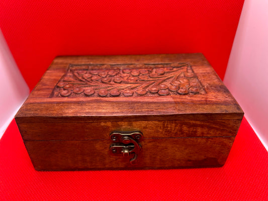 Wooden jewelry box (Handcrafted)