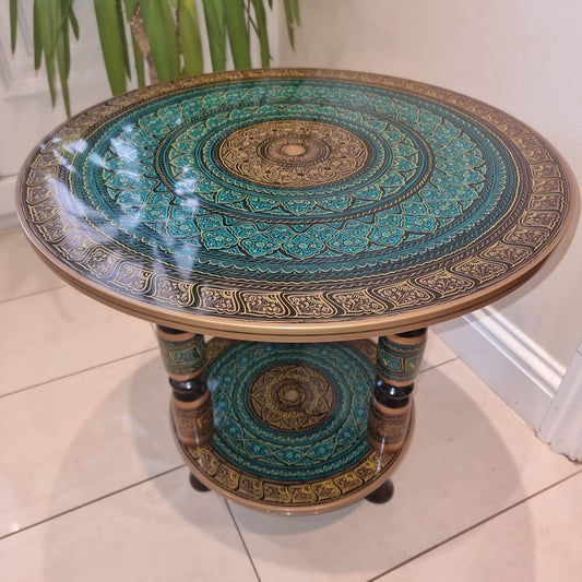 Wooden Coffee table (Hand painted)