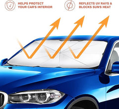 Foldable Car Windshield Sun Umbrella – UV Heat Protection Shade
