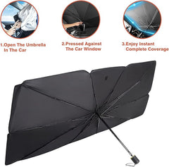 Foldable Car Windshield Sun Umbrella – UV Heat Protection Shade