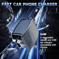 Retractable Car Charger – Fast Charging Cable for All Devices