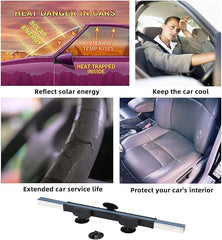 Retractable Car Sun Shade – UV Protection for Windshield & Windows